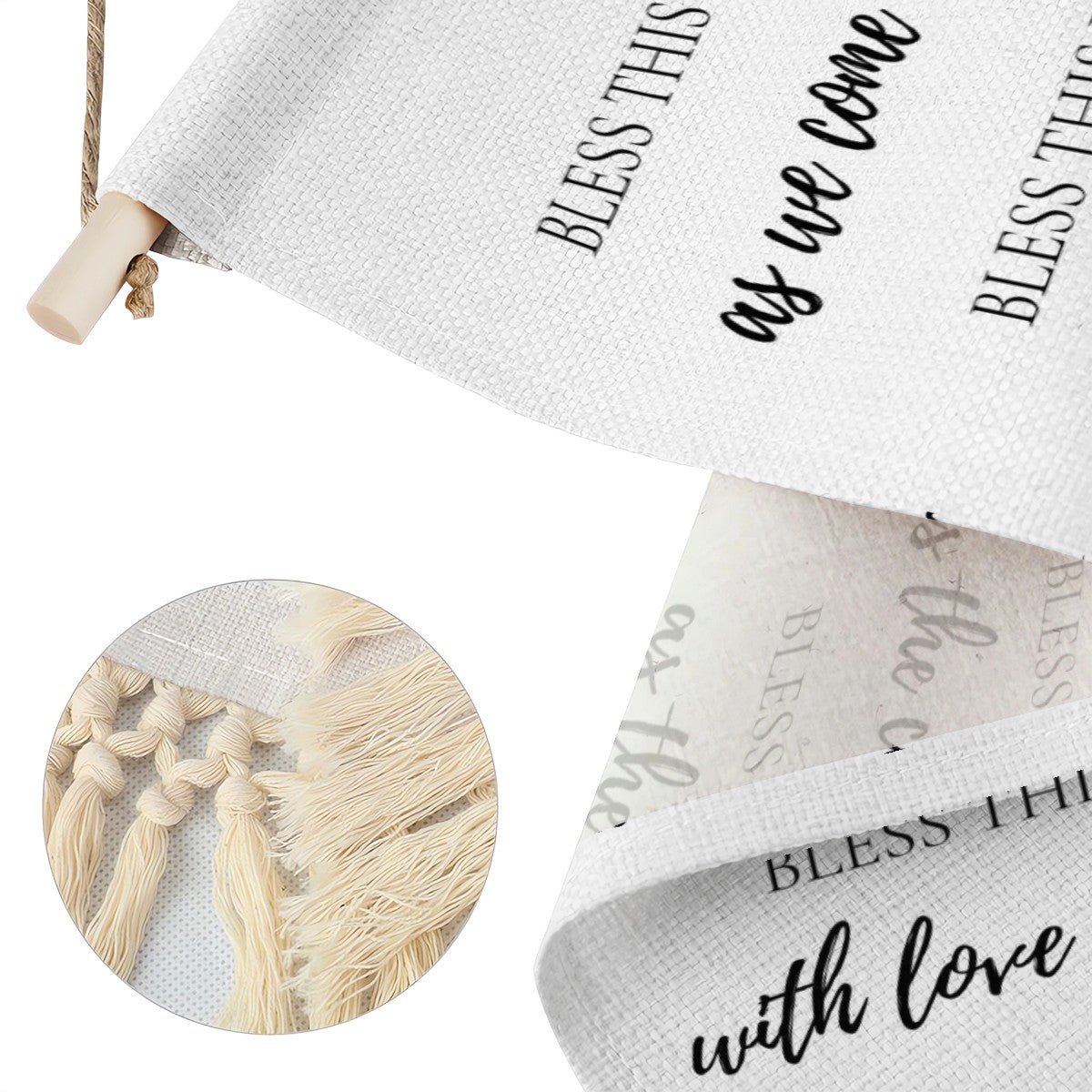 Bless This Home Linen Banner