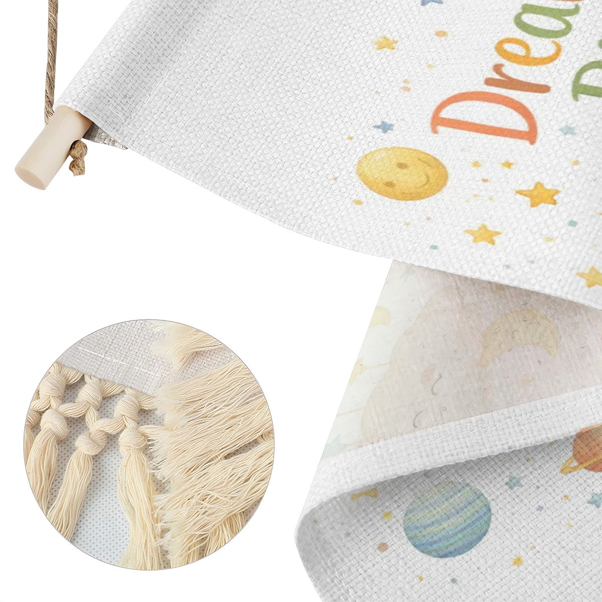 Dream Big Little One Hanging Linen Banner