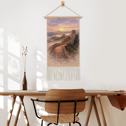 Great Wall Hanging Linen Banner