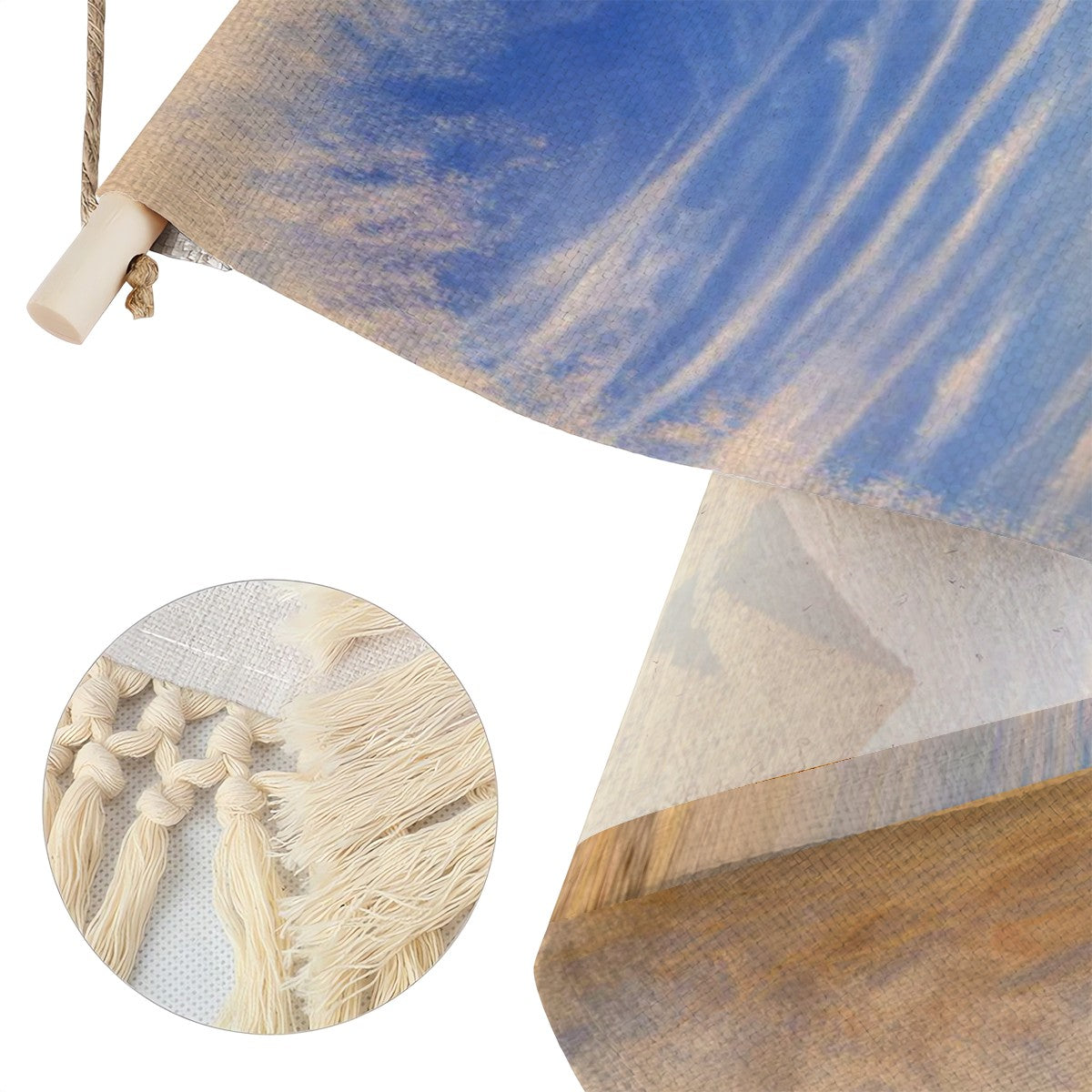 The Great Pyramids Hanging Linen Banner