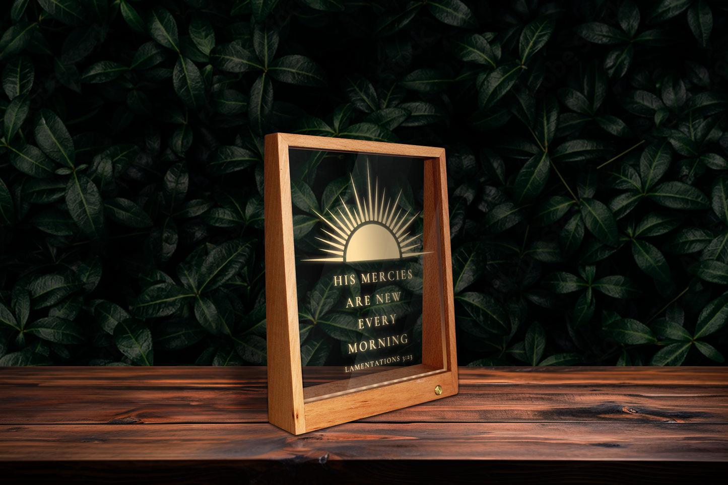 Lamentations 3:23 Inspirational Light Frame