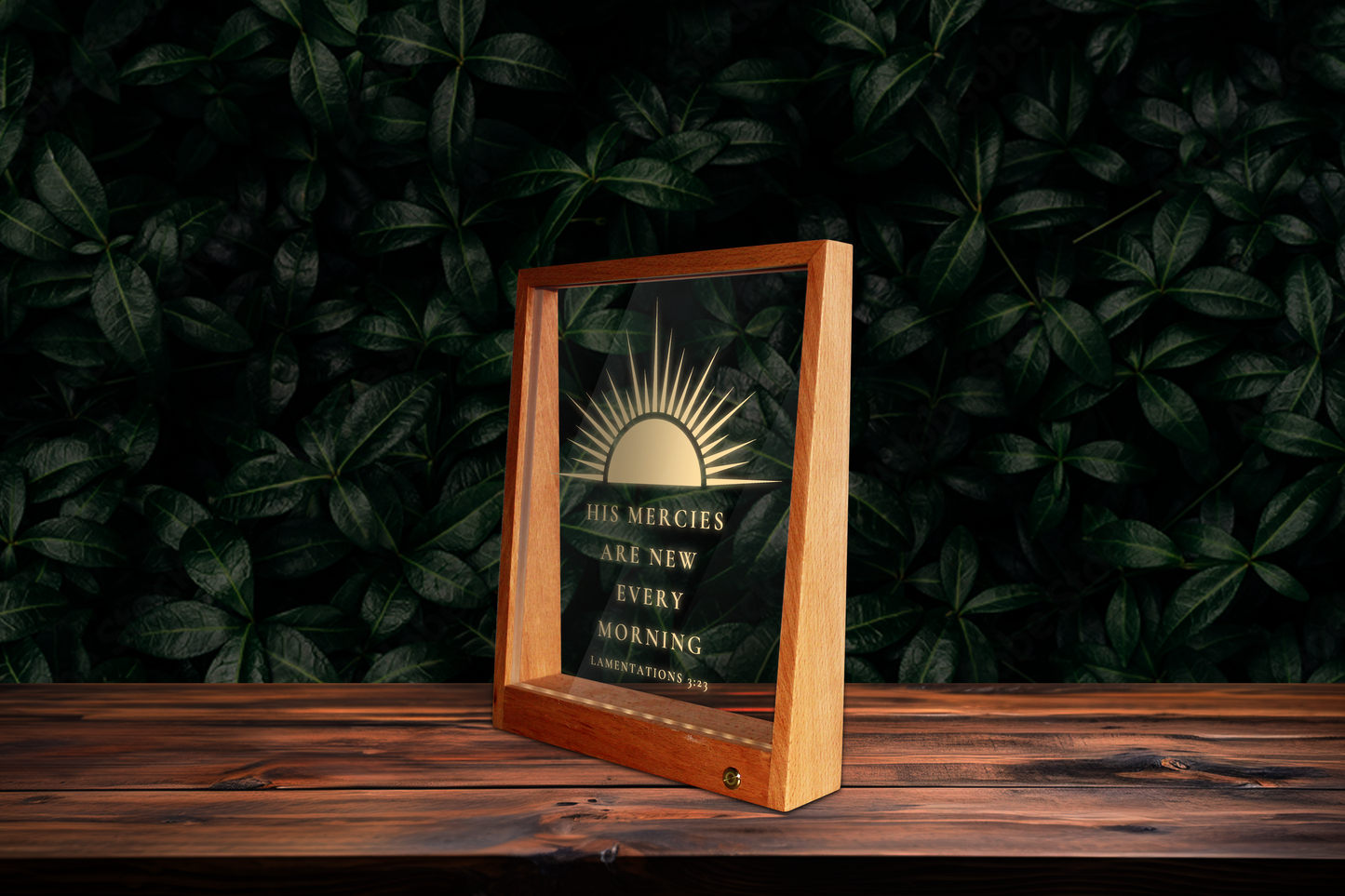 Lamentations 3:23 Inspirational Light Frame