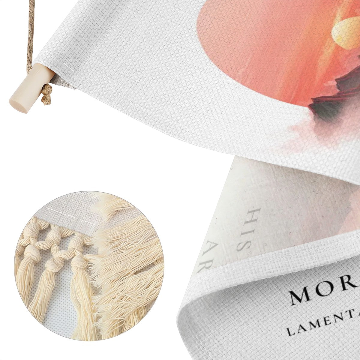 His Mercies Are New Every Morning | lamentations 3:23 | Hanging Linen Wall Banner