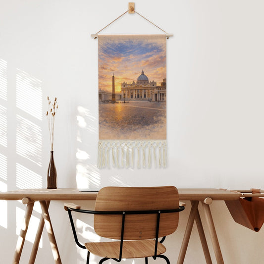 The Vatican Hanging Linen Banner