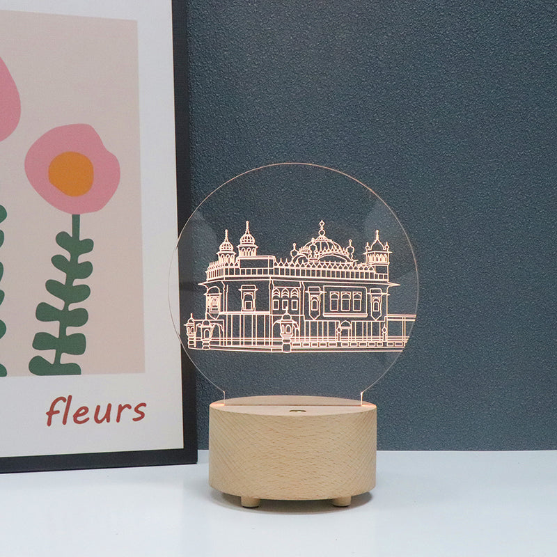 Golden Temple Bluetooth Speaker and Lamp