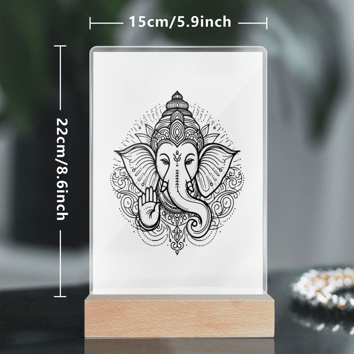 Ganesh Acrylic Lamp