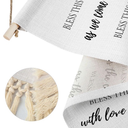 Bless This Home Linen Banner
