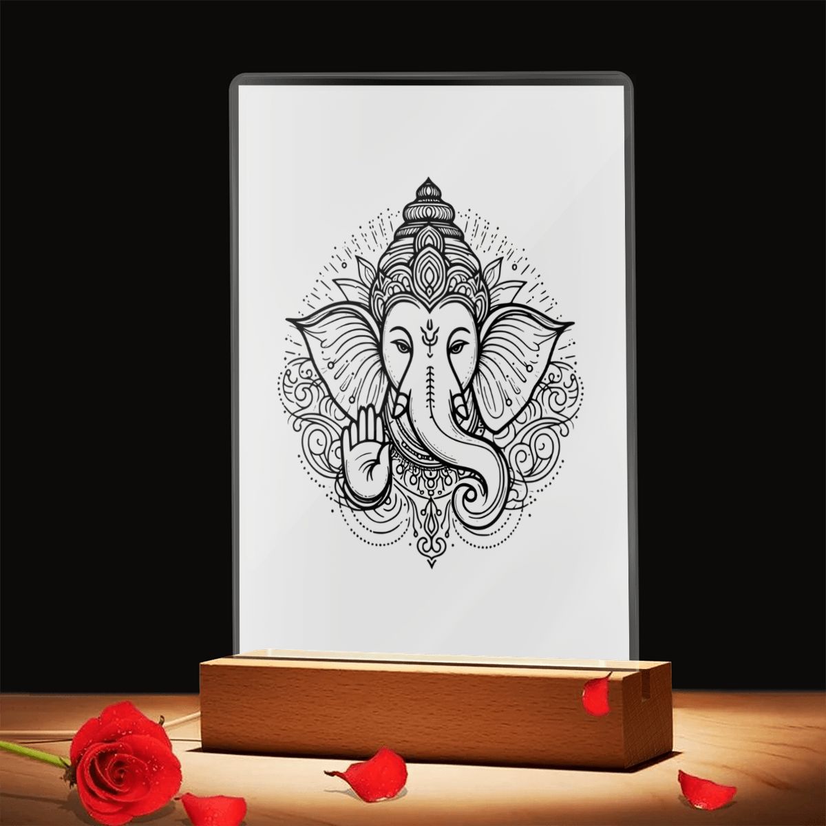 Ganesh Acrylic Lamp
