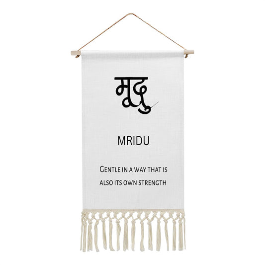 MRIDU Hindi Name Banner