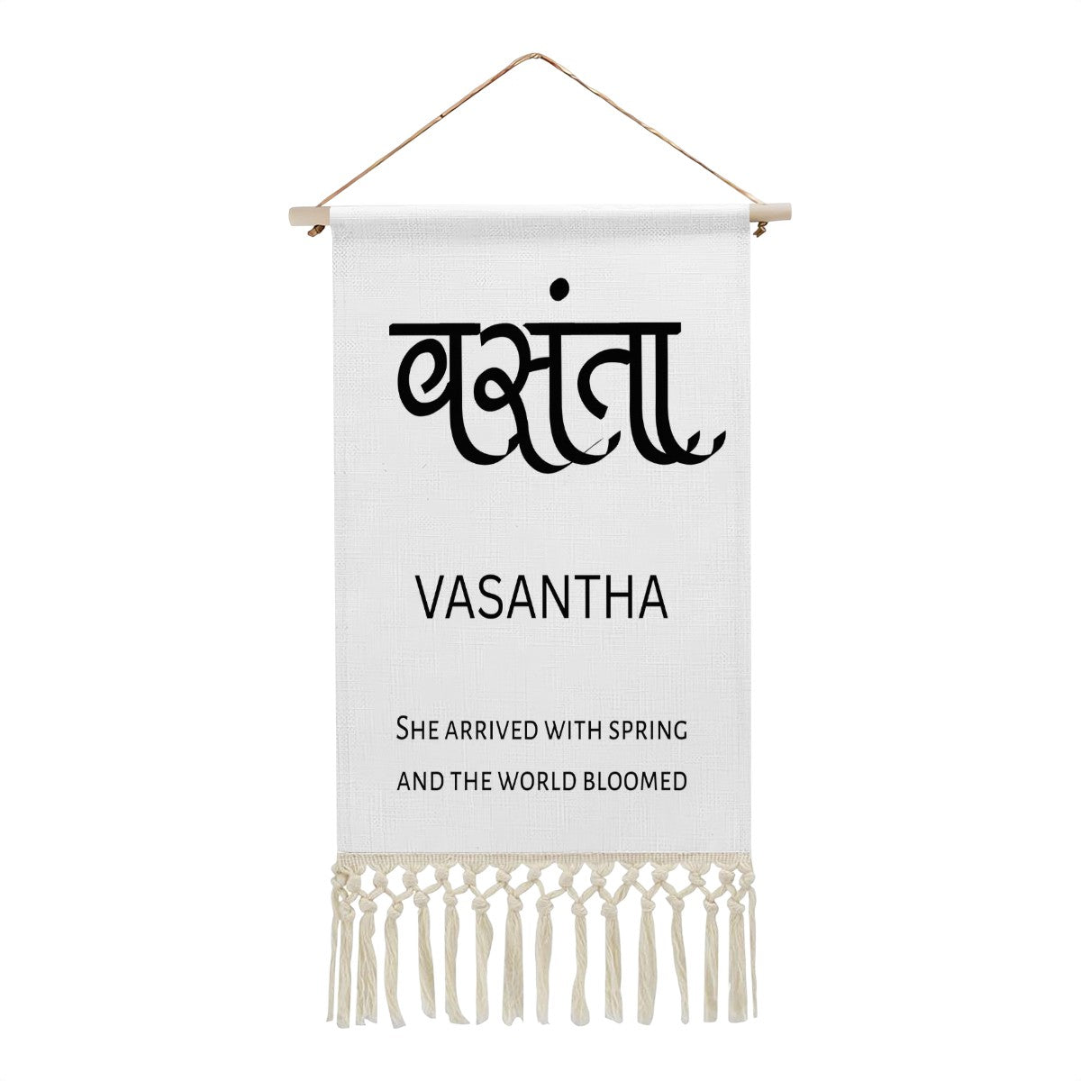 VASANTHA Hindi Name Banner