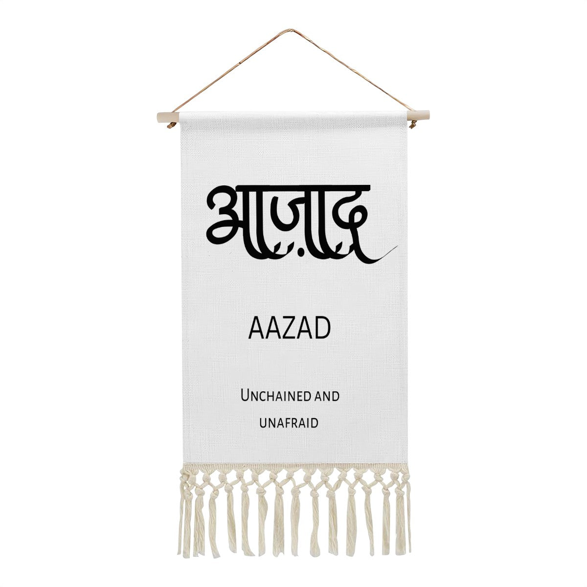 AAZAD Hindi Name Banner