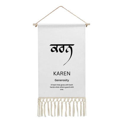 KAREN Punjabi Name Banner