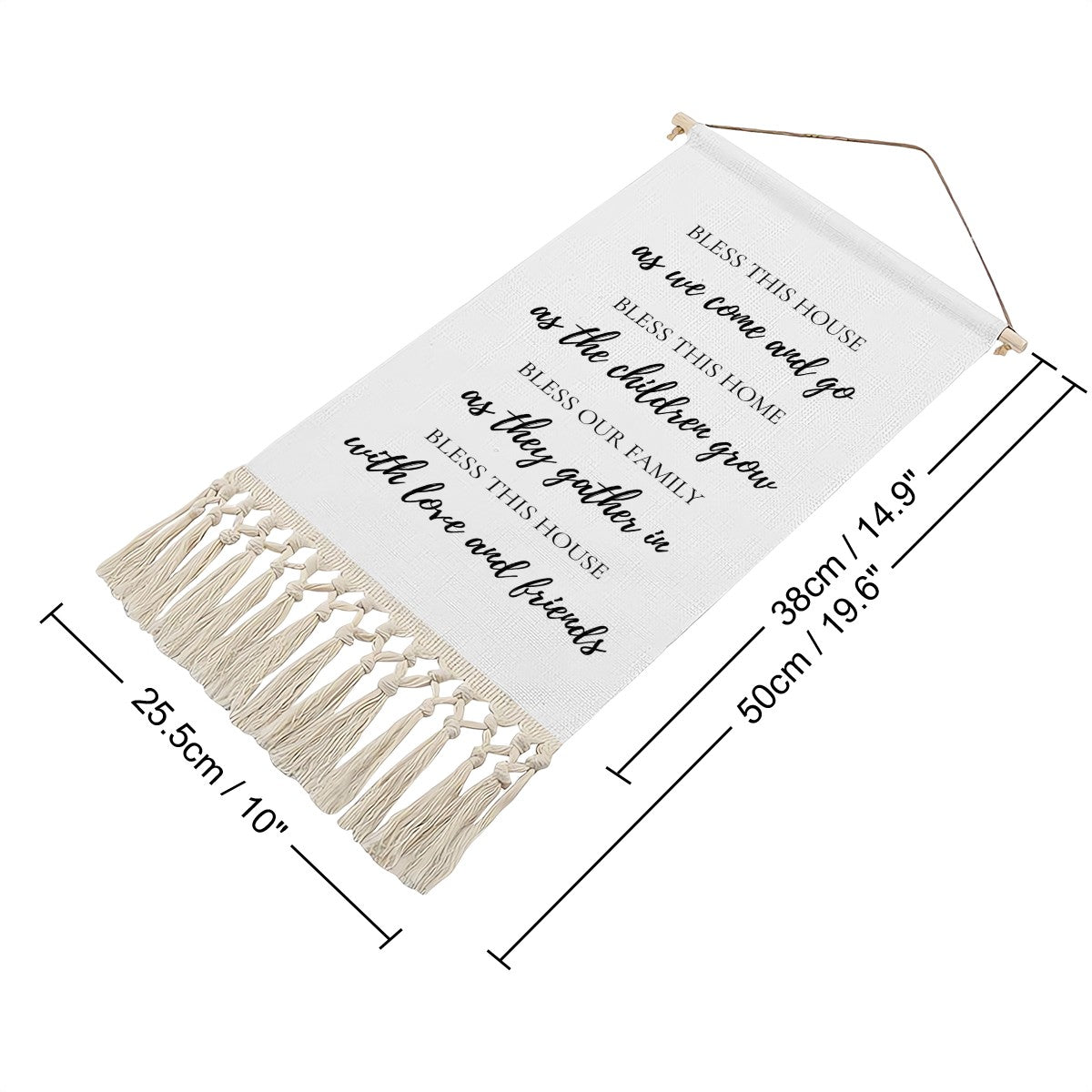 Bless This Home Linen Banner