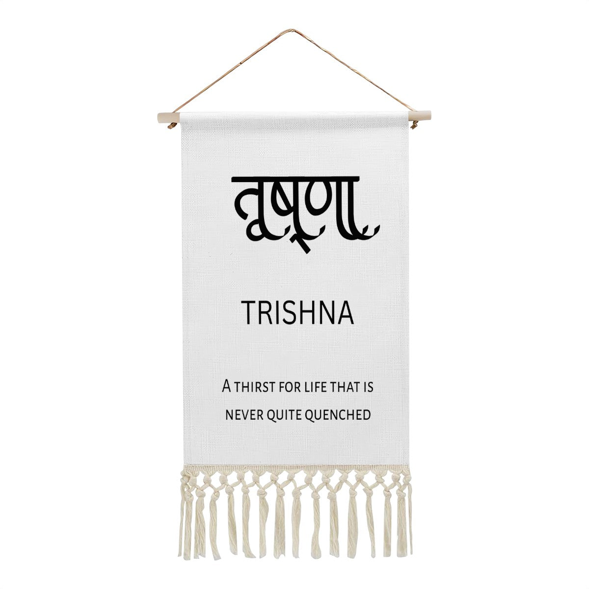 TRISHNA Hindi Name Banner