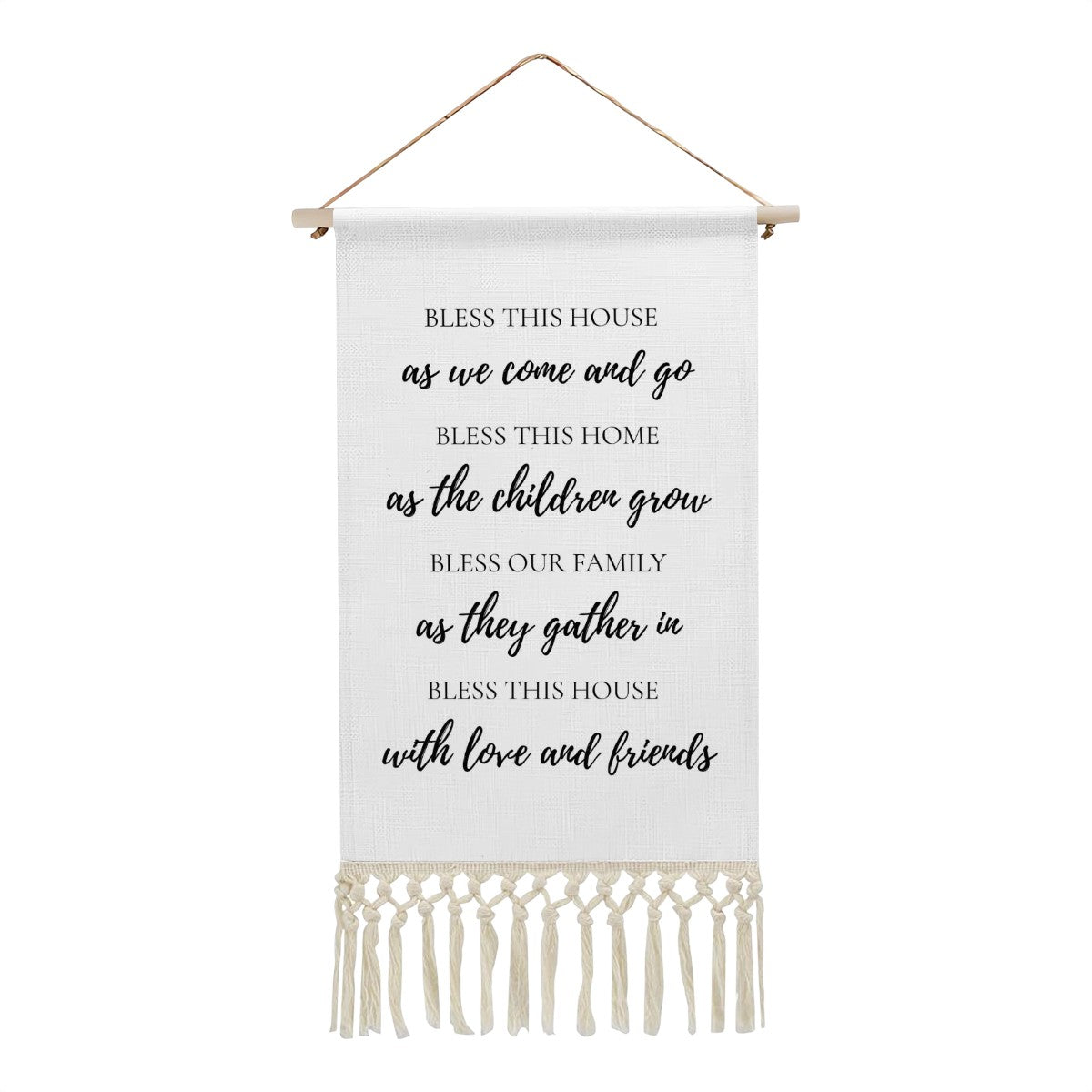 Bless This Home Linen Banner