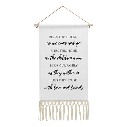 Bless This Home Linen Banner