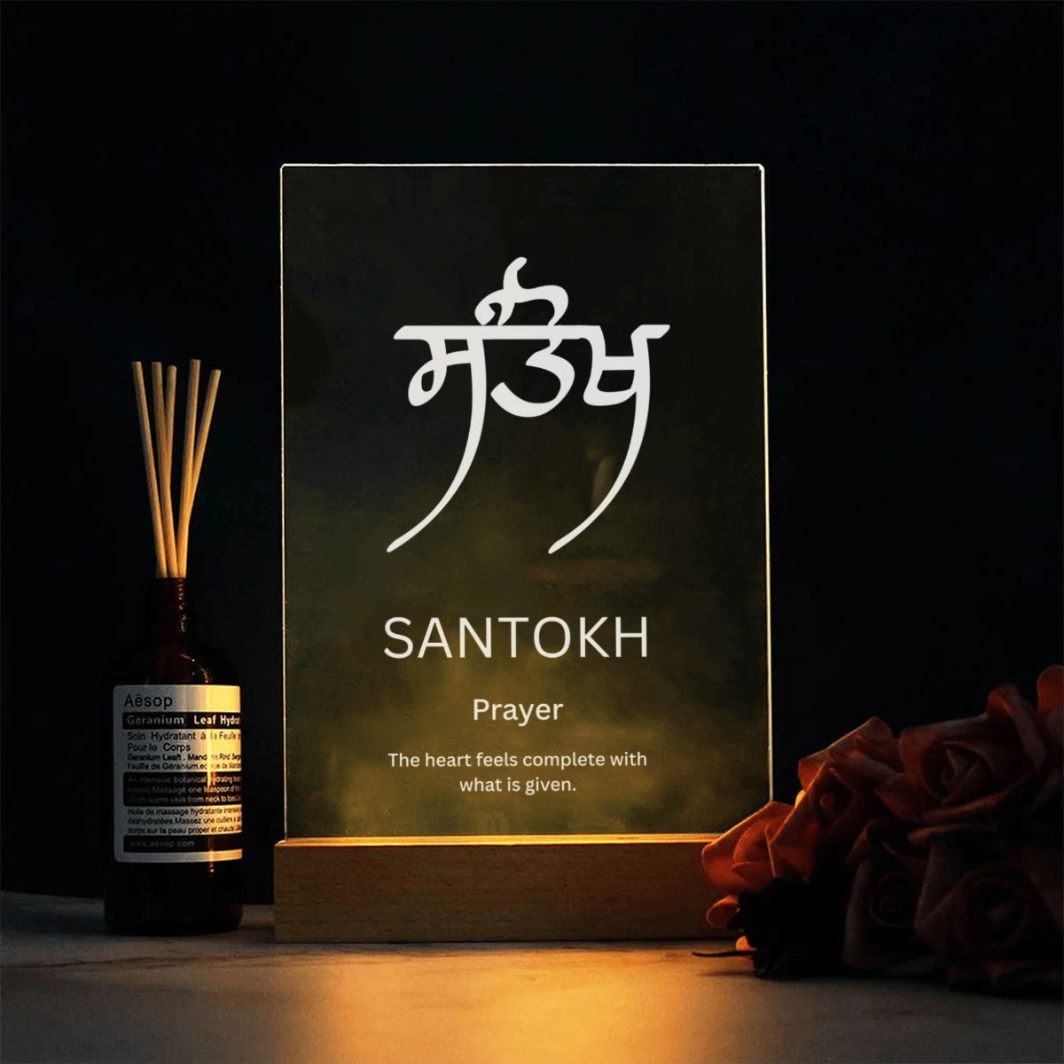 Santokh Acrylic Lamp