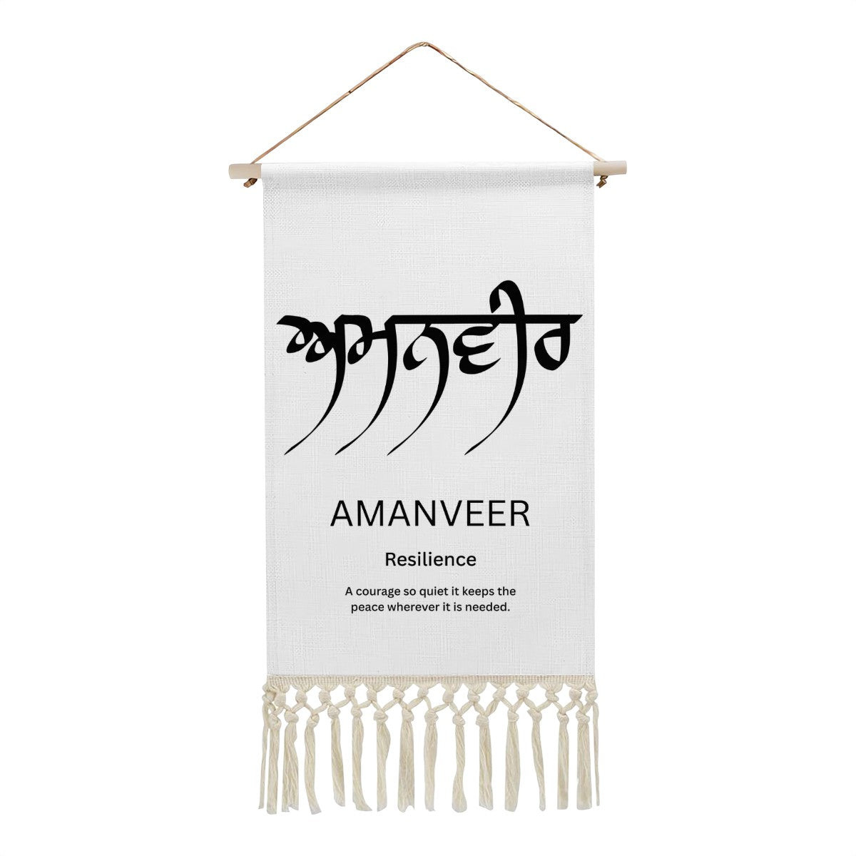 AMANVEER Punjabi Name Banner