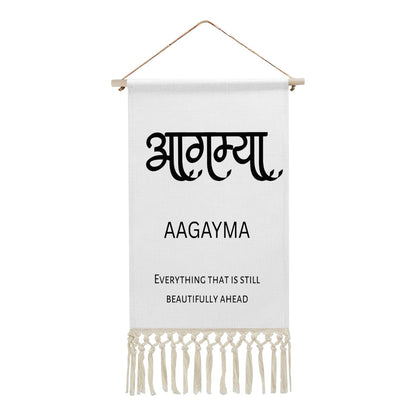 AAGAYMA Hindi Name Banner