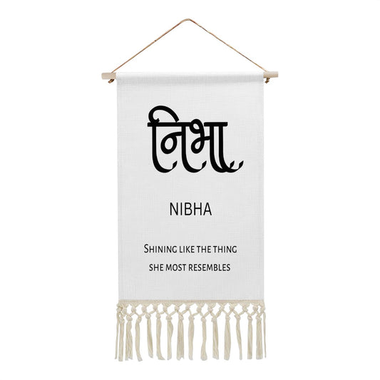 NIBHA Hindi Name Banner