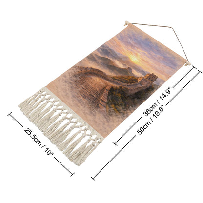 Great Wall Hanging Linen Banner