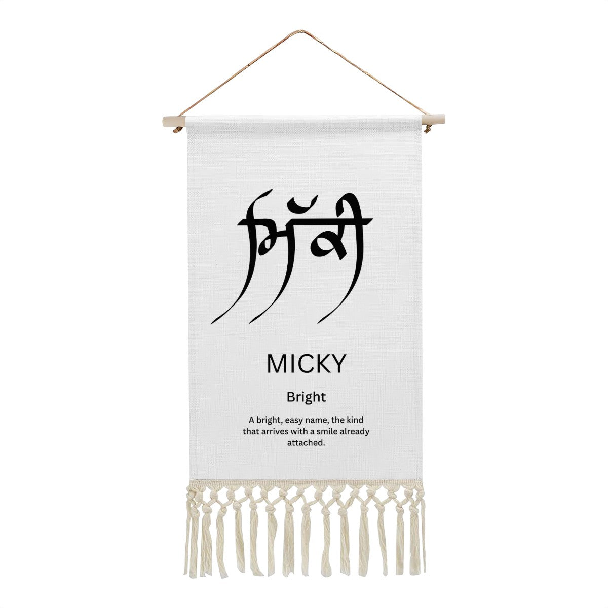 MICKY Punjabi Name Banner