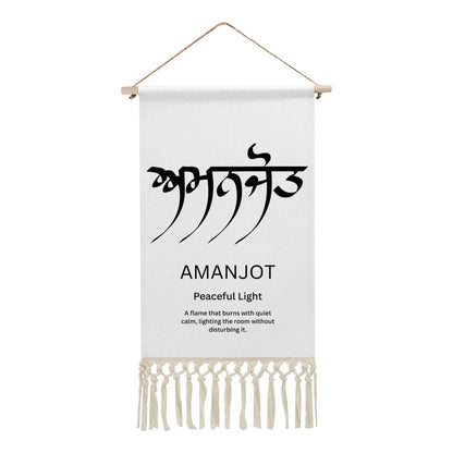 AMANJOT Punjabi Name Banner