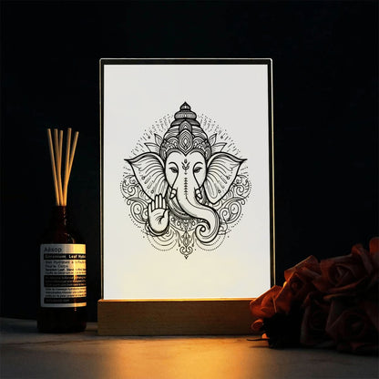 Ganesh Acrylic Lamp