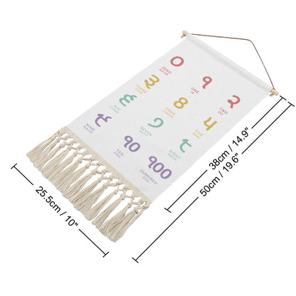 Punjabi Numbers Hanging Linen Banner