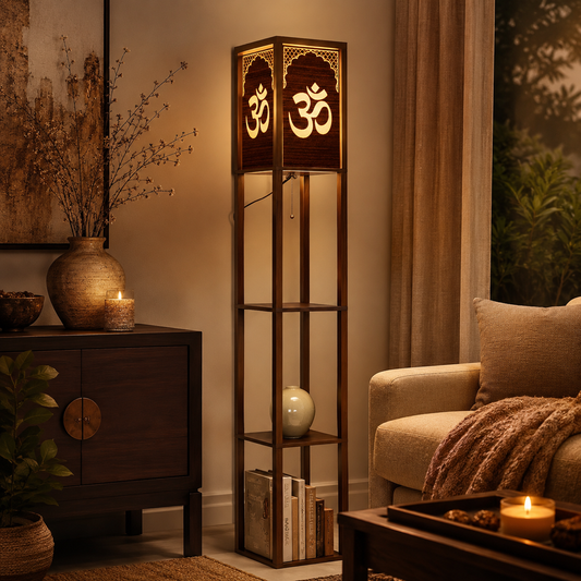 Om Spiritual Light Shelf