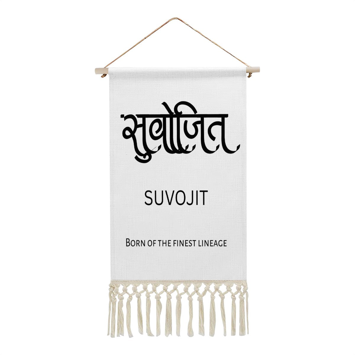 Suvojit Hindi Name Banner