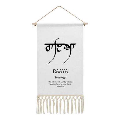 RAAYA Punjabi Name Banner