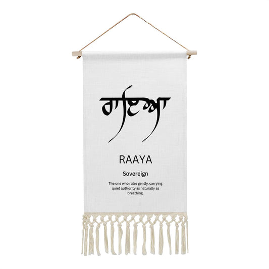 RAAYA Punjabi Name Banner