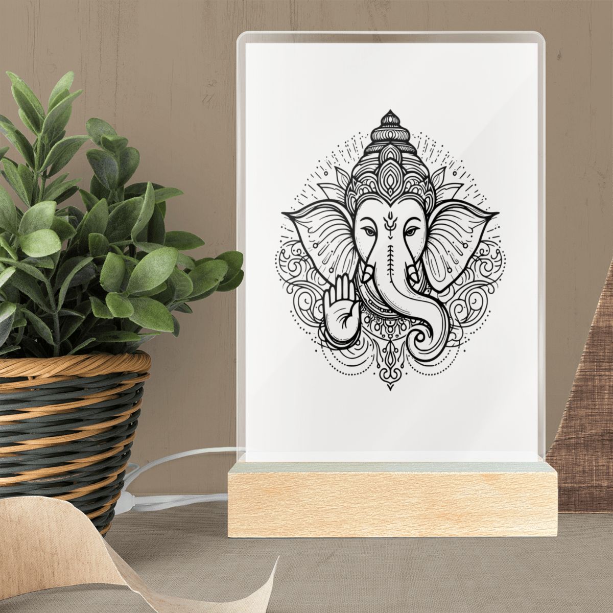 Ganesh Acrylic Lamp