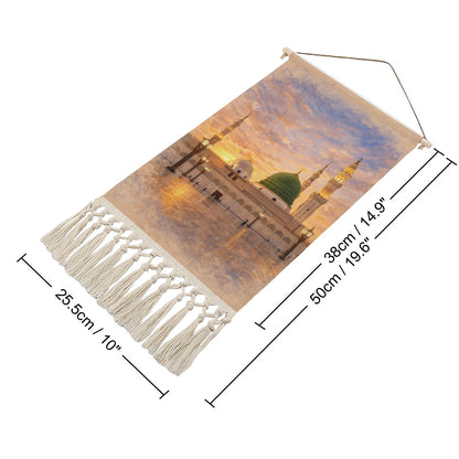 Al-Masjid an-Nabawi (Medina) Hanging Linen Banner