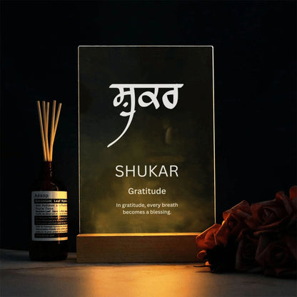Shukar Acrylic Lamp