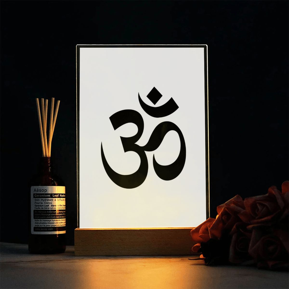 Om Acrylic Lamp