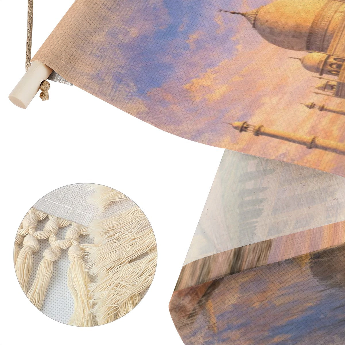 Taj Mahal Hanging Linen Banner