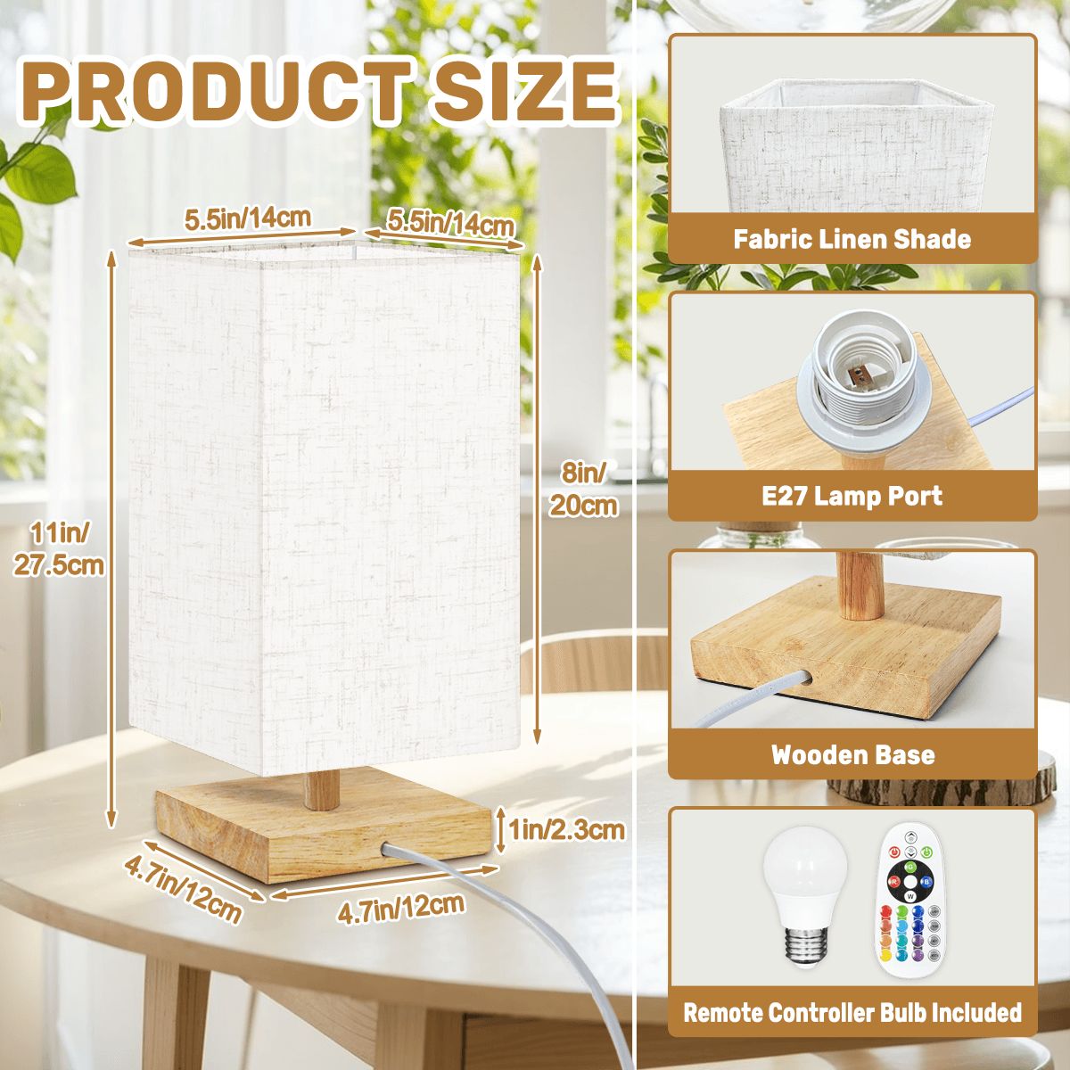 Sukh Vele Shukrana Square Table Lamp