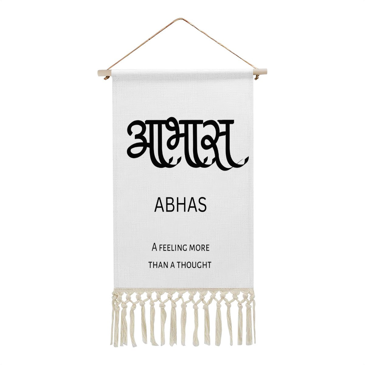 ABHAS Hindi Name Banner