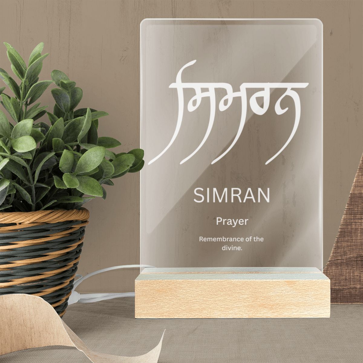 Simran Acrylic Lamp