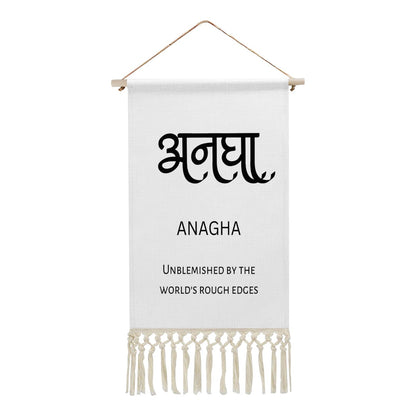 ANAGHA Hindi Name Banner