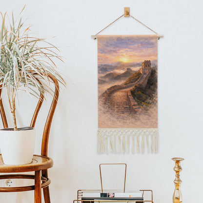 Great Wall Hanging Linen Banner