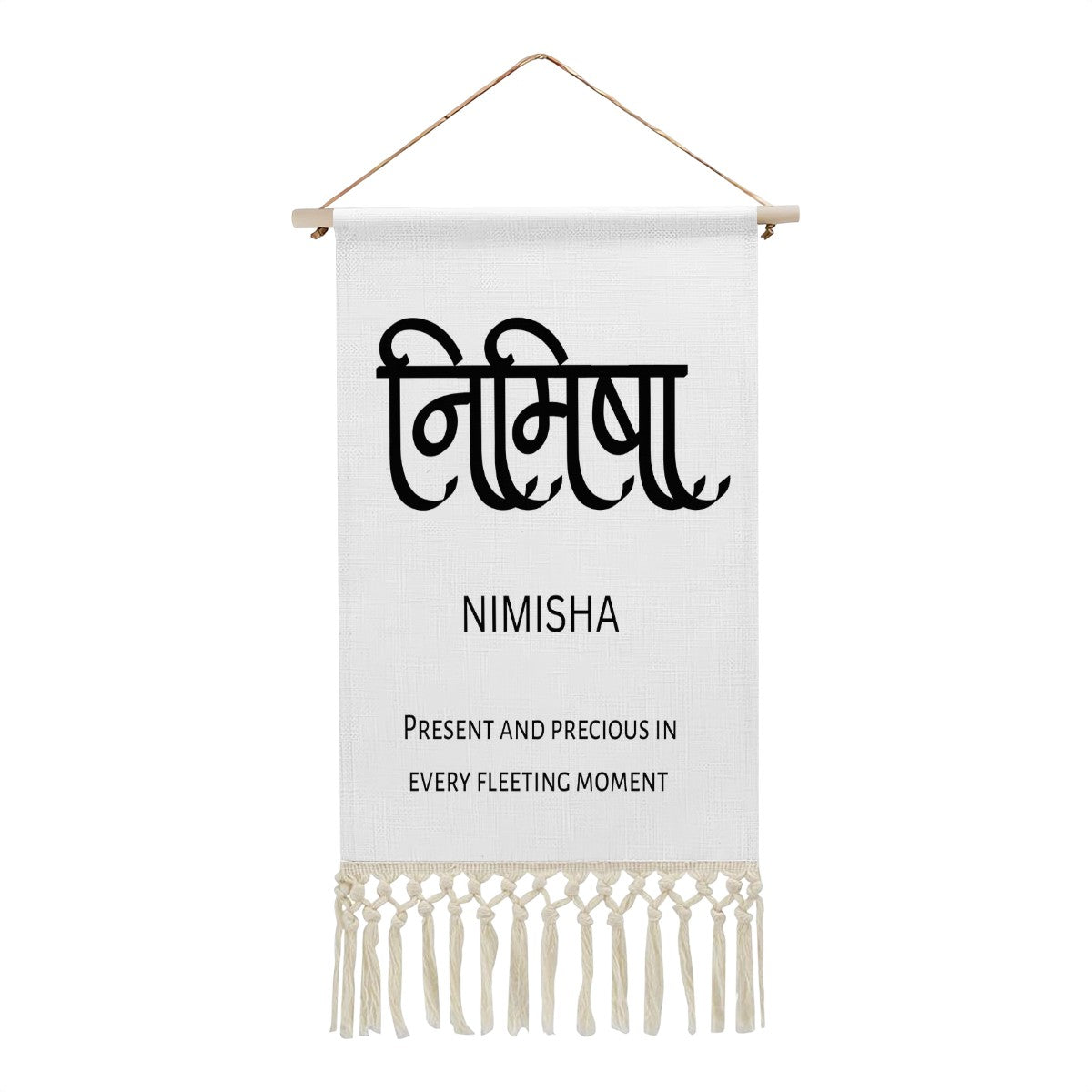 NIMISHA Hindi Name Banner