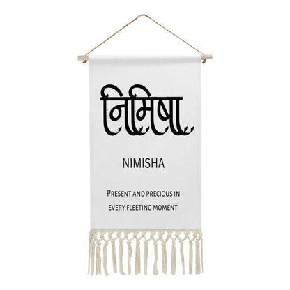 NIMISHA Hindi Name Banner