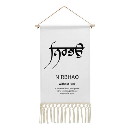 NIRBHAO Punjabi Name Banner