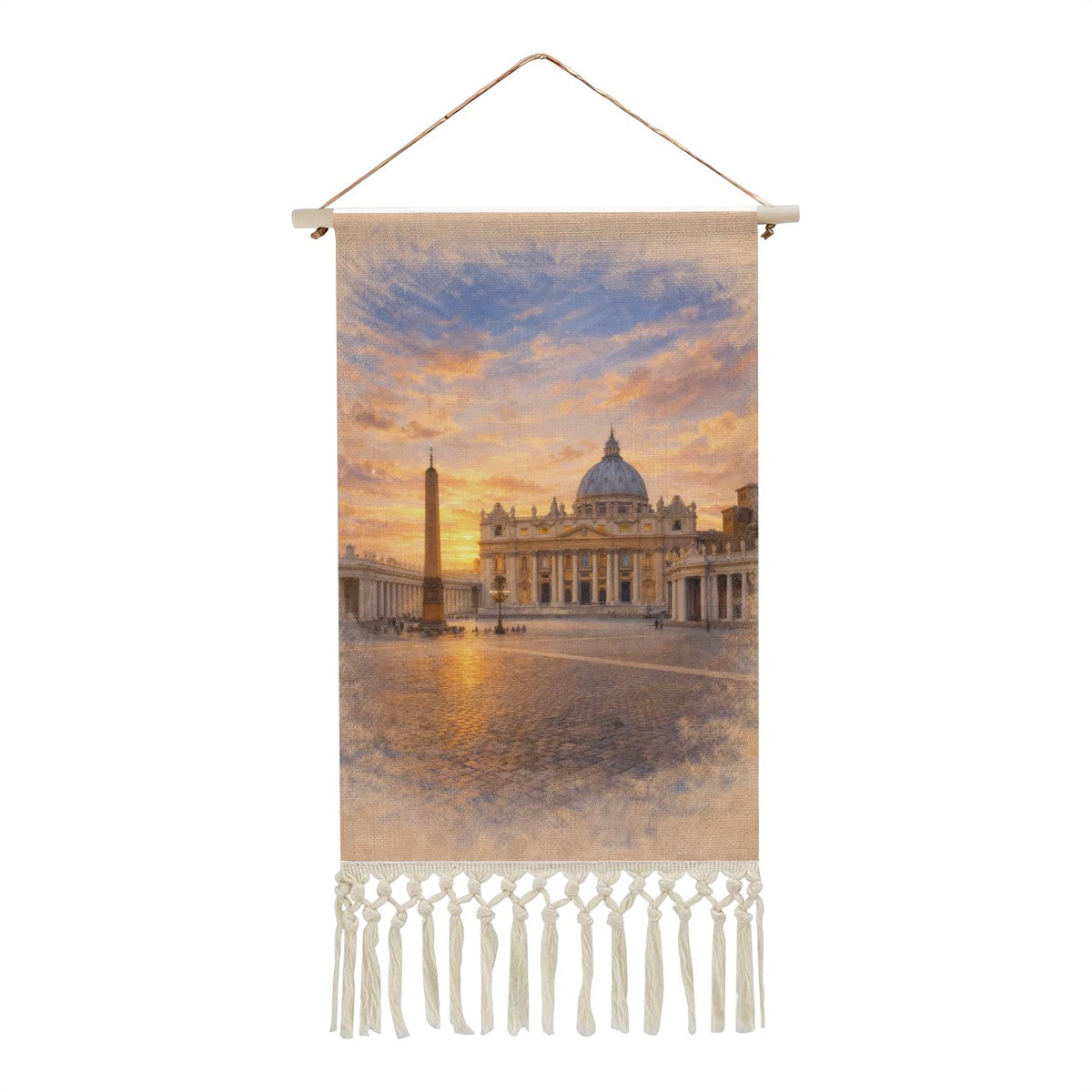 The Vatican Hanging Linen Banner