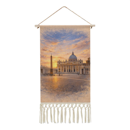 The Vatican Hanging Linen Banner