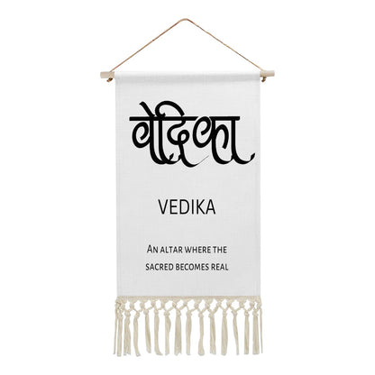 VEDIKA Hindi Name Banner