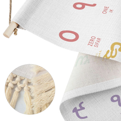 Punjabi Numbers Hanging Linen Banner